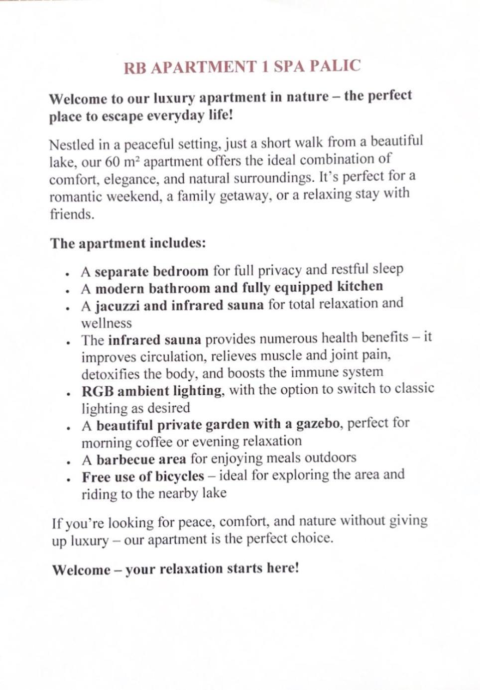 Rb Apartment 1 팔릭 외부 사진